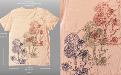 T-shirts ‘ Flower-3FPU ’