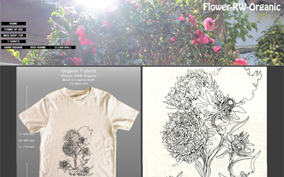 Organic T-shirts / Flower-RW-Organic