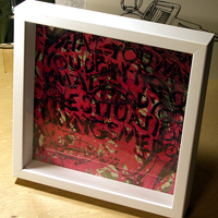 Negative Space Box Frame - Red