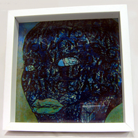 Negative Space Box Frame - Blue