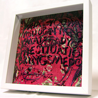 Negative Space Box Frame - Red