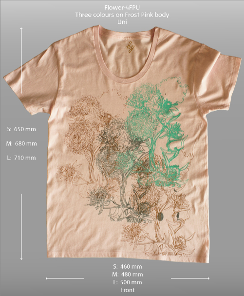 Organic T-shirts / Flower-4FPU
