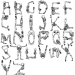 Skulls alphabet