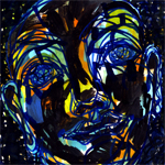 The Face in black