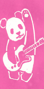 パン太ロック 小木版画 / PantaRock - Woodblock Small
