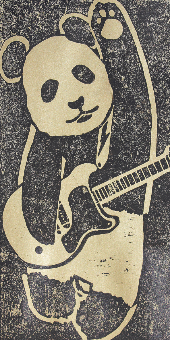 パン太ロック - 木版画  / Panta Rock - Woodblock print