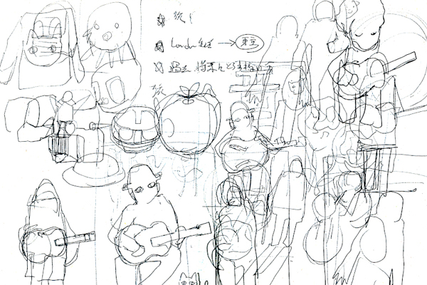 ギタリスト / Guitarist Sketch-1