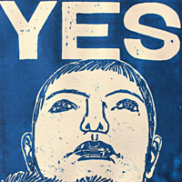 YES - Print Blue #01